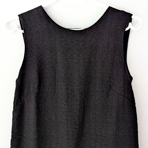 Birds Of North America "Grenadier"Sleeveless Little Black Dress Cutout Back Sz 4 - Picture 3 of 11